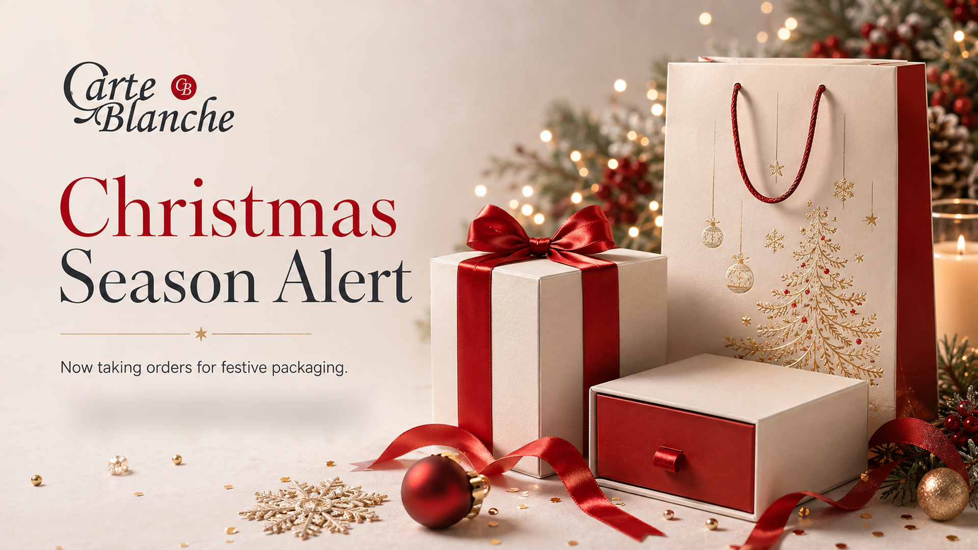 Carte Blanche Christmas Season Alert